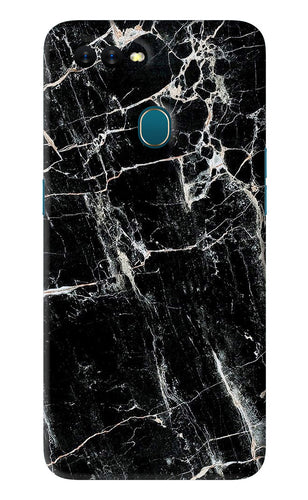 Black Marble Texture 1 Oppo A7 Back Skin Wrap