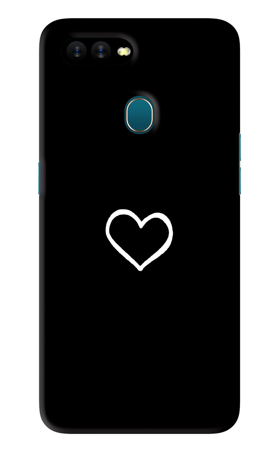 Heart Oppo A7 Back Skin Wrap