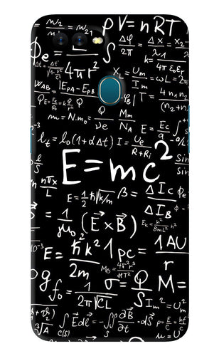 Physics Albert Einstein Formula Oppo A7 Back Skin Wrap