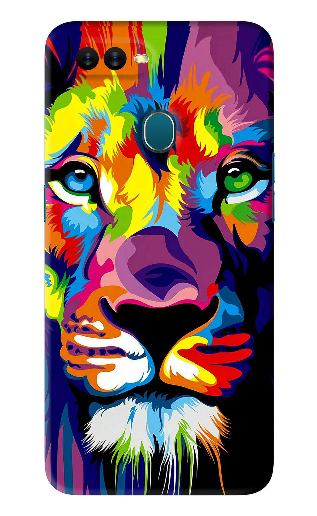 Lion Oppo A7 Back Skin Wrap