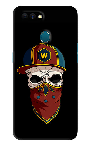 Skull Oppo A7 Back Skin Wrap