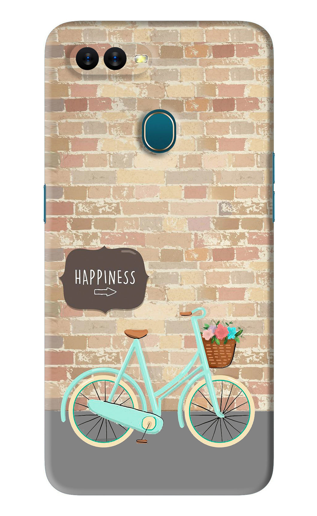 Happiness Artwork Oppo A7 Back Skin Wrap