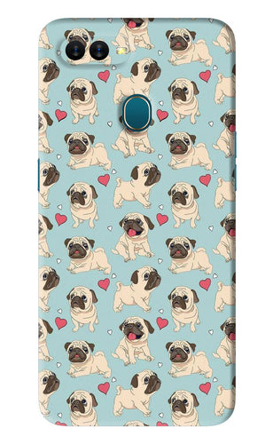 Pug Dog Oppo A7 Back Skin Wrap