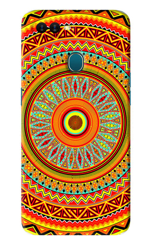 Mandala Pattern Oppo A7 Back Skin Wrap