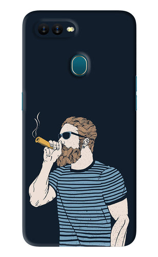 Smoking Oppo A7 Back Skin Wrap