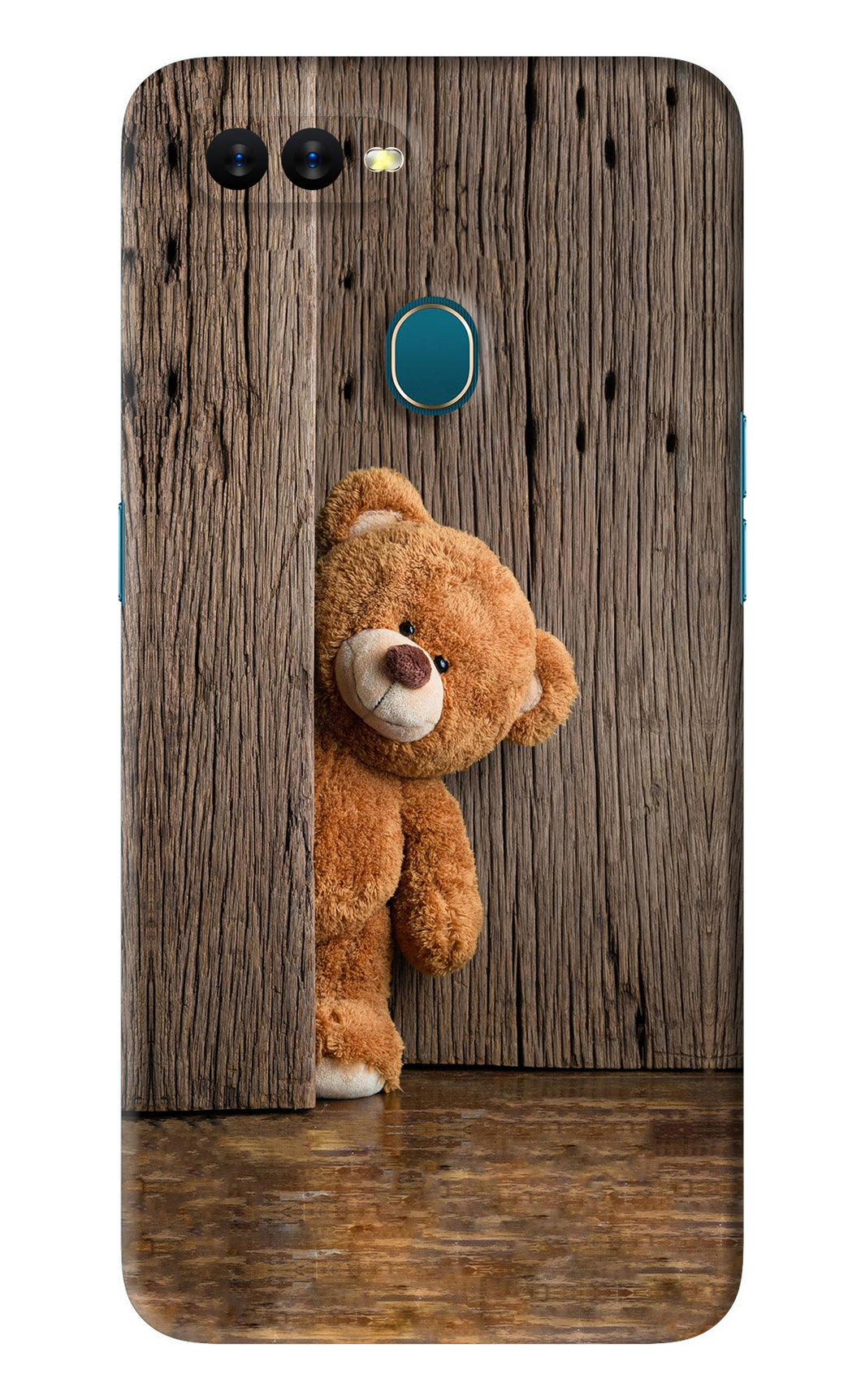 Teddy Wooden Oppo A7 Back Skin Wrap