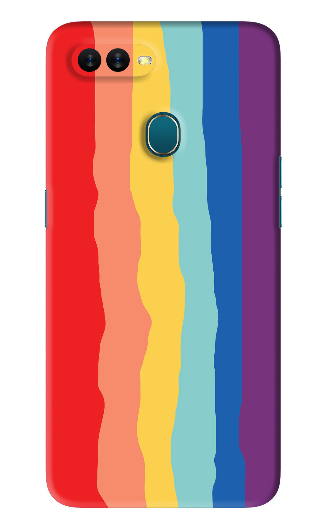 Rainbow Oppo A7 Back Skin Wrap