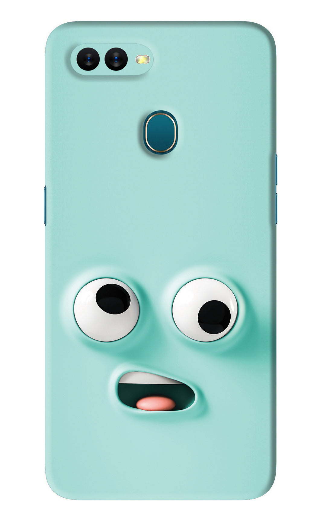 Silly Face Cartoon Oppo A7 Back Skin Wrap