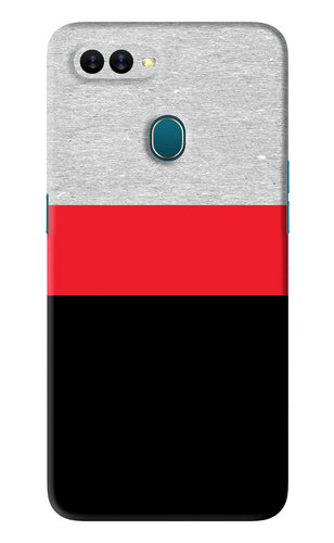 Tri Color Pattern Oppo A7 Back Skin Wrap