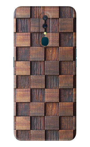 Wooden Cube Design Oppo A9 Back Skin Wrap