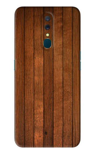 Wooden Artwork Bands Oppo A9 Back Skin Wrap