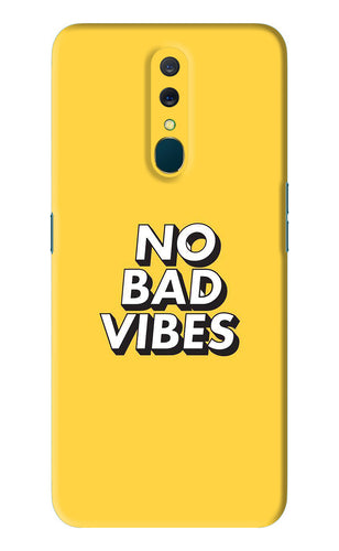 No Bad Vibes Oppo A9 Back Skin Wrap