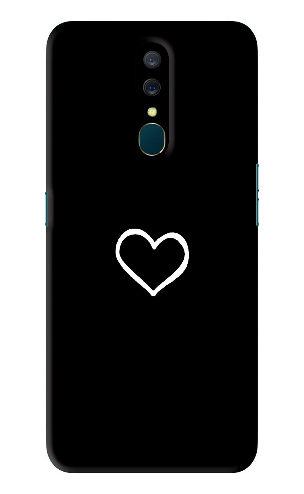 Heart Oppo A9 Back Skin Wrap