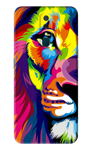 Lion Half Face Oppo A9 Back Skin Wrap