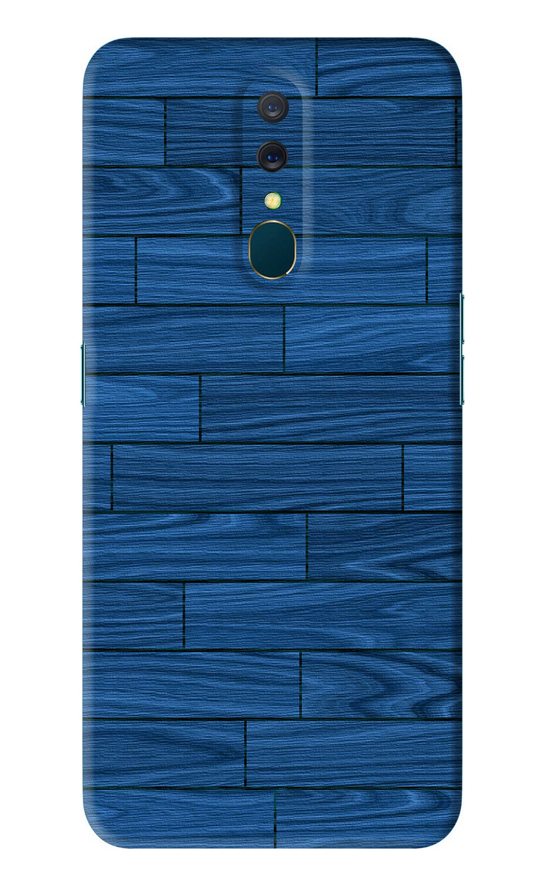 Blue Wooden Texture Oppo A9 Back Skin Wrap