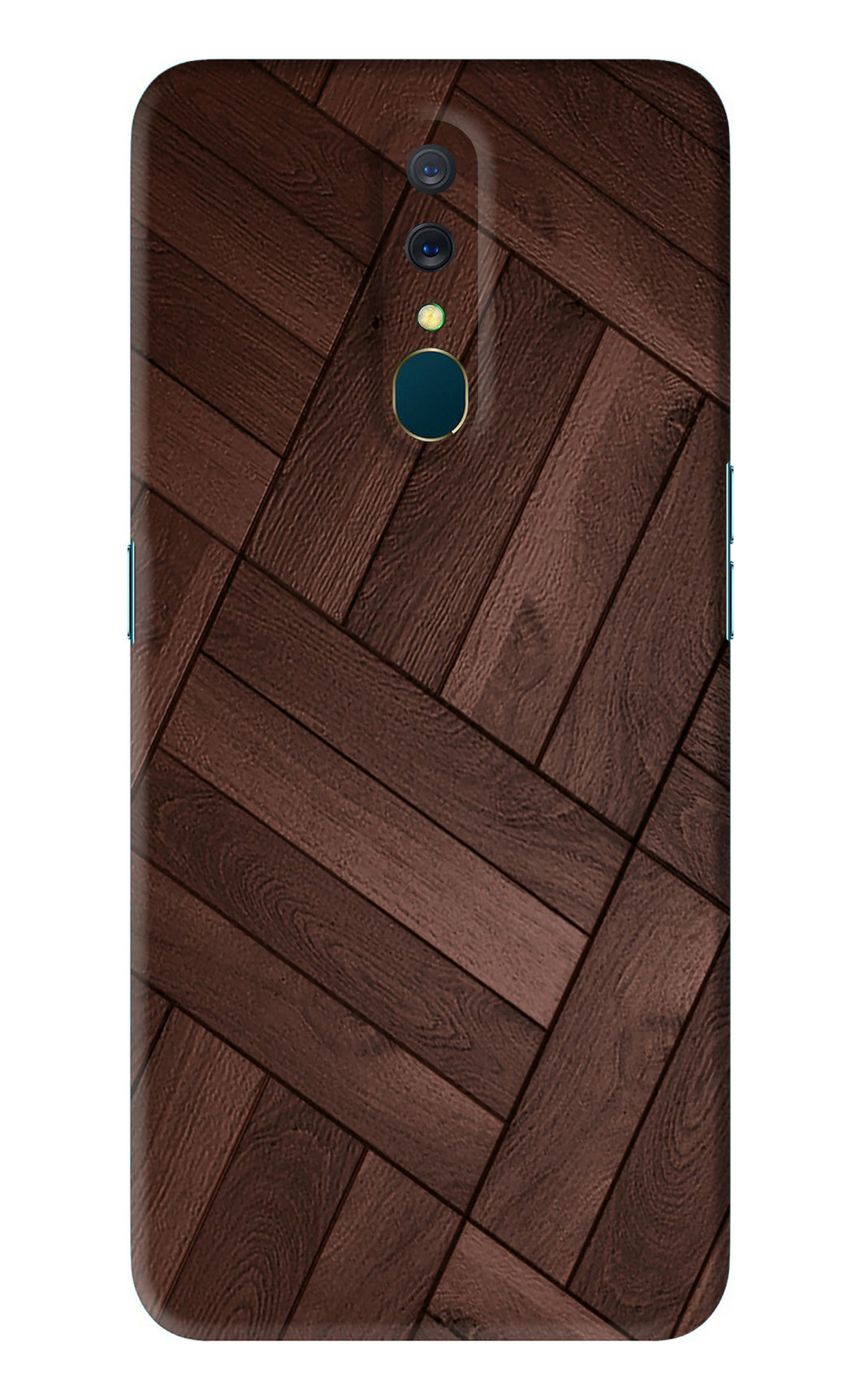 Wooden Texture Design Oppo A9 Back Skin Wrap
