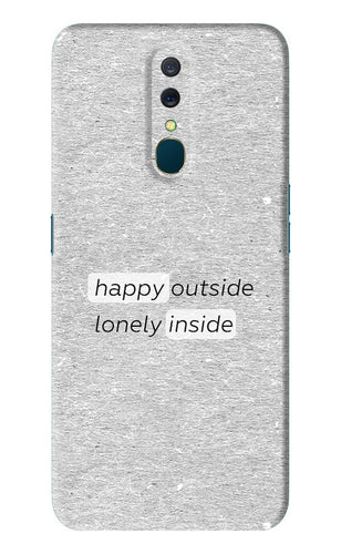 Happy Outside Lonely Inside Oppo A9 Back Skin Wrap