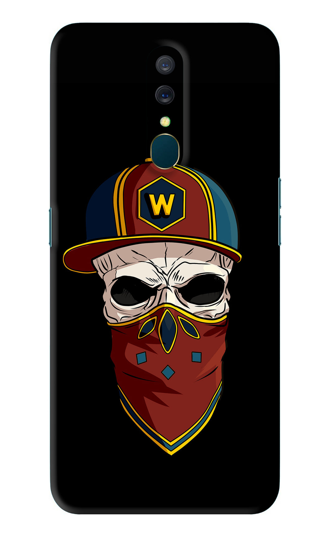 Skull Oppo A9 Back Skin Wrap