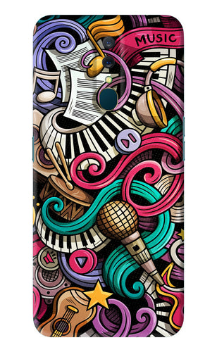 Music Abstract Oppo A9 Back Skin Wrap