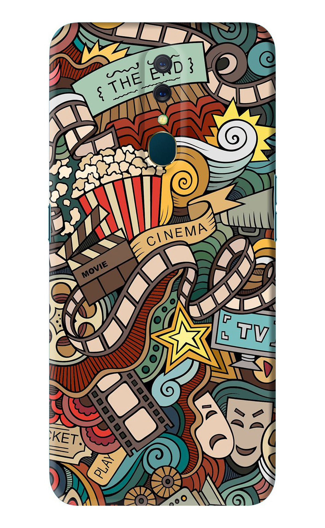 Cinema Abstract Oppo A9 Back Skin Wrap