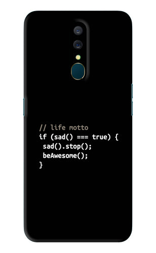 Life Motto Code Oppo A9 Back Skin Wrap