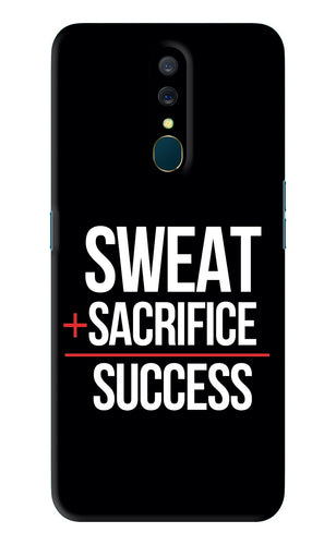 Sweat Sacrifice Success Oppo A9 Back Skin Wrap