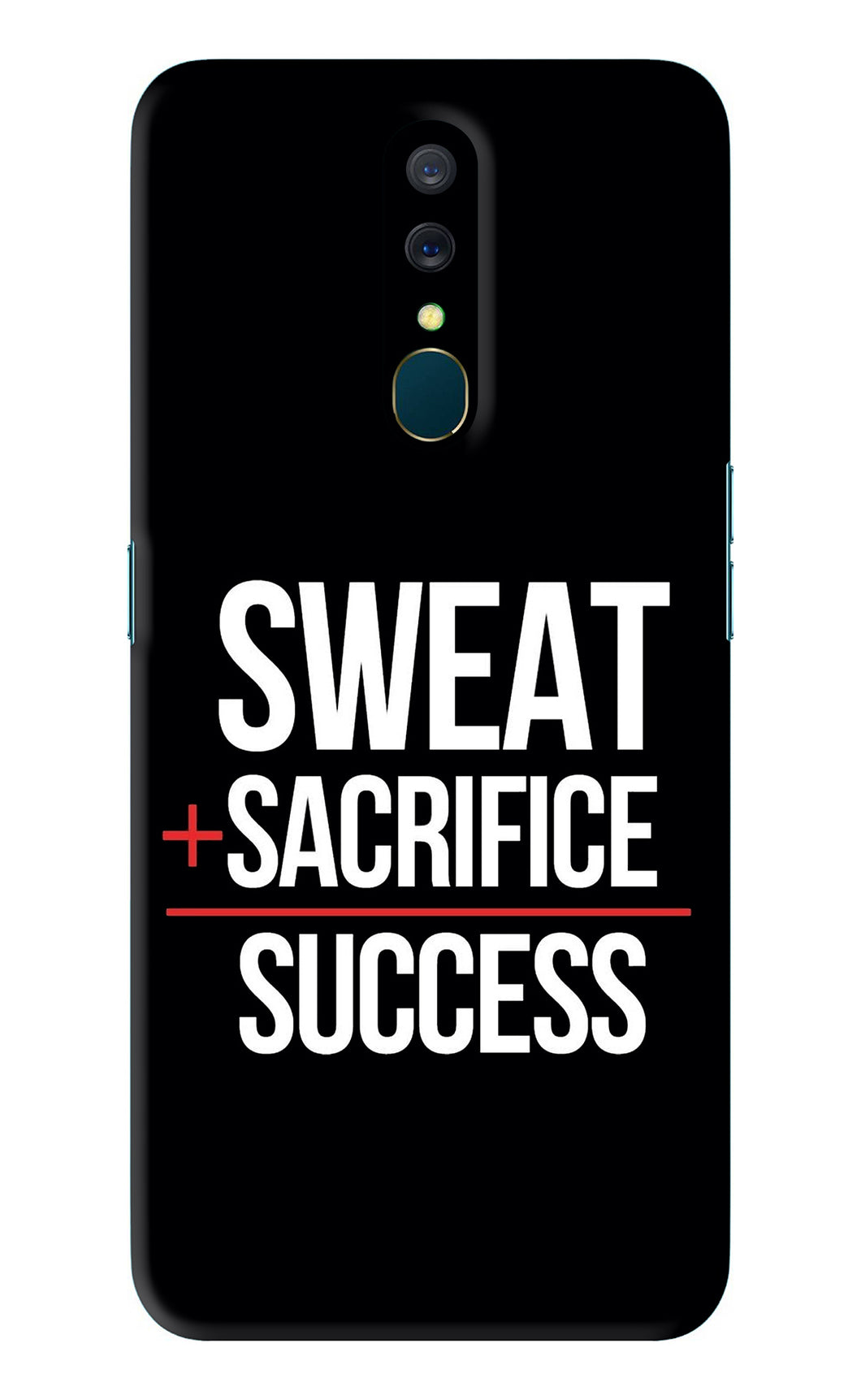 Sweat Sacrifice Success Oppo A9 Back Skin Wrap