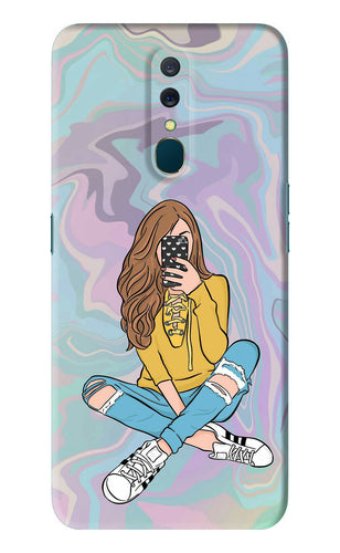 Selfie Girl Oppo A9 Back Skin Wrap