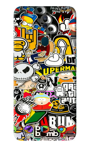 Sticker Bomb Oppo A9 Back Skin Wrap