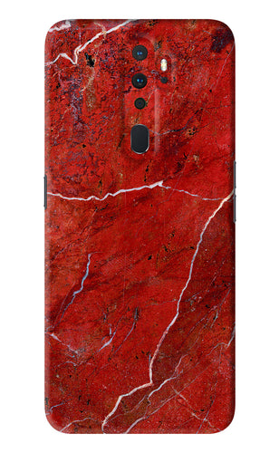 Red Marble Design Oppo A9 2020 Back Skin Wrap