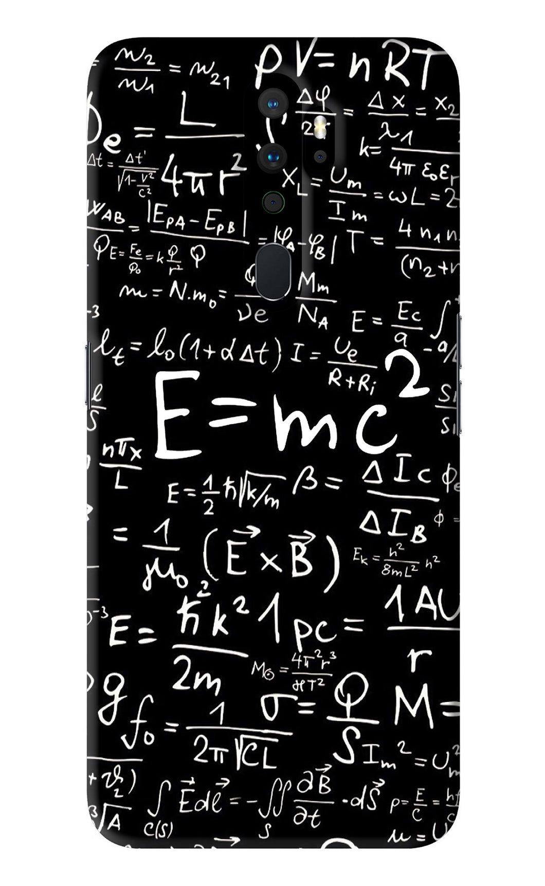Physics Albert Einstein Formula Oppo A9 2020 Back Skin Wrap