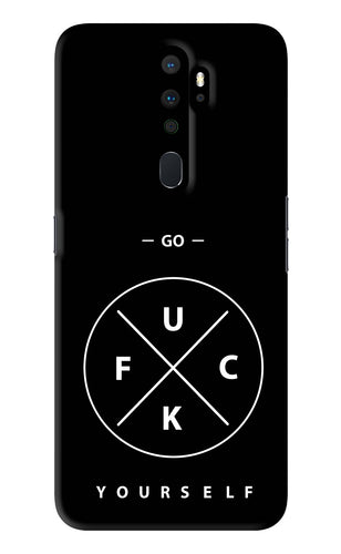 Go Fuck Yourself Oppo A9 2020 Back Skin Wrap