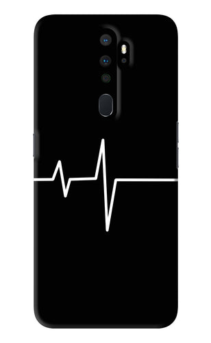 Heart Beats Oppo A9 2020 Back Skin Wrap