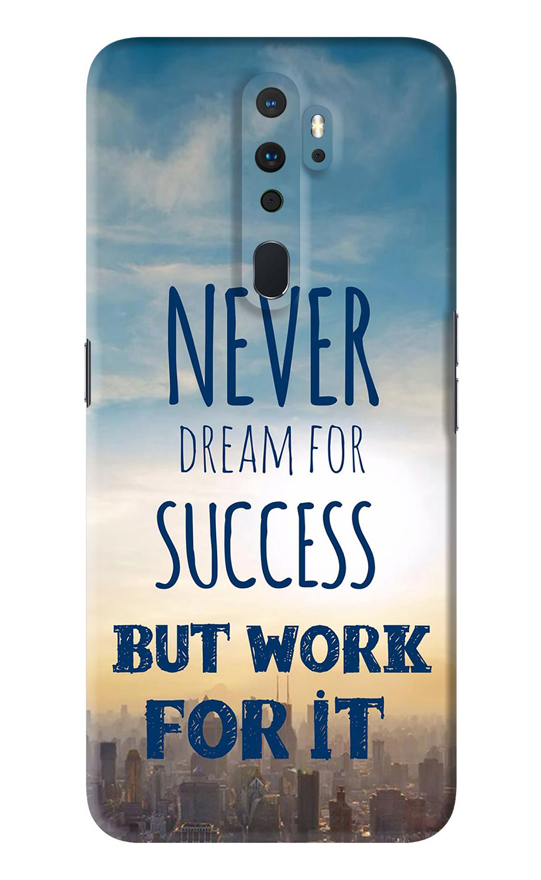 Never Dream For Success But Work For It Oppo A9 2020 Back Skin Wrap