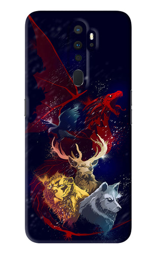 Game Of Thrones Oppo A9 2020 Back Skin Wrap