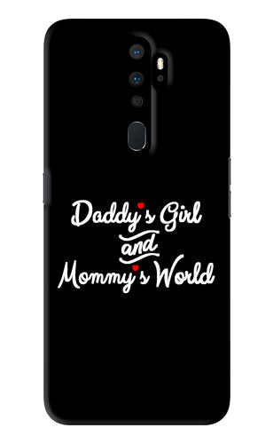 Daddy's Girl and Mommy's World Oppo A9 2020 Back Skin Wrap