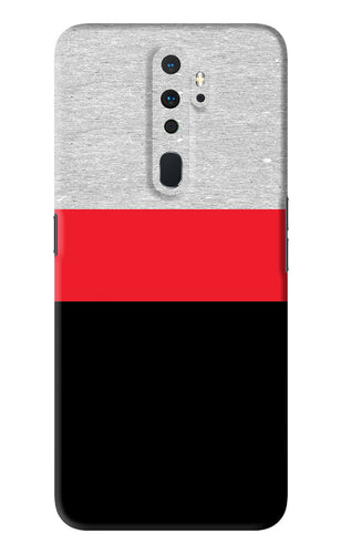 Tri Color Pattern Oppo A9 2020 Back Skin Wrap
