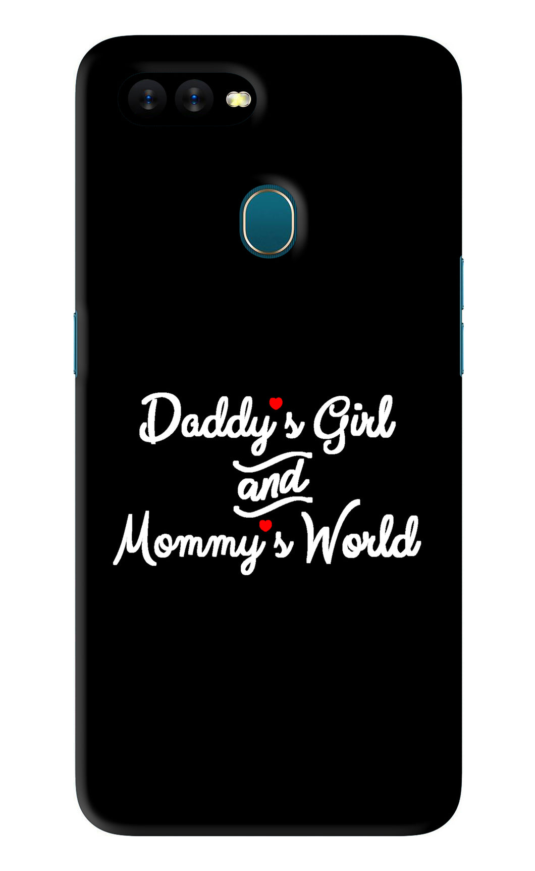 Daddy's Girl and Mommy's World Oppo A12 Back Skin Wrap