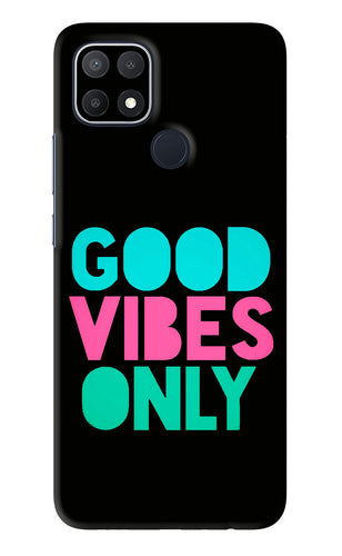 Quote Good Vibes Only Oppo A15s Back Skin Wrap