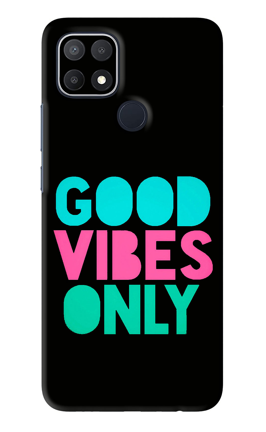 Quote Good Vibes Only Oppo A15s Back Skin Wrap