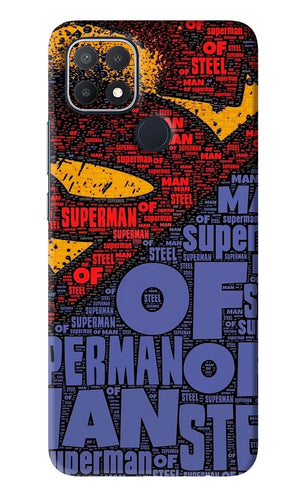 Superman Oppo A15s Back Skin Wrap