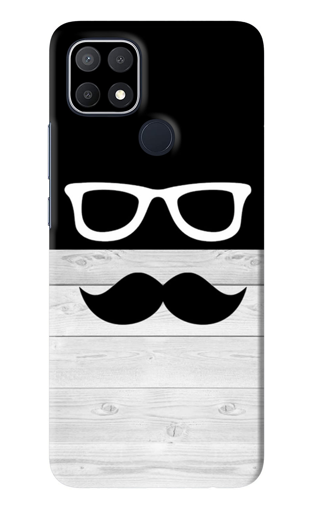 Mustache Oppo A15s Back Skin Wrap
