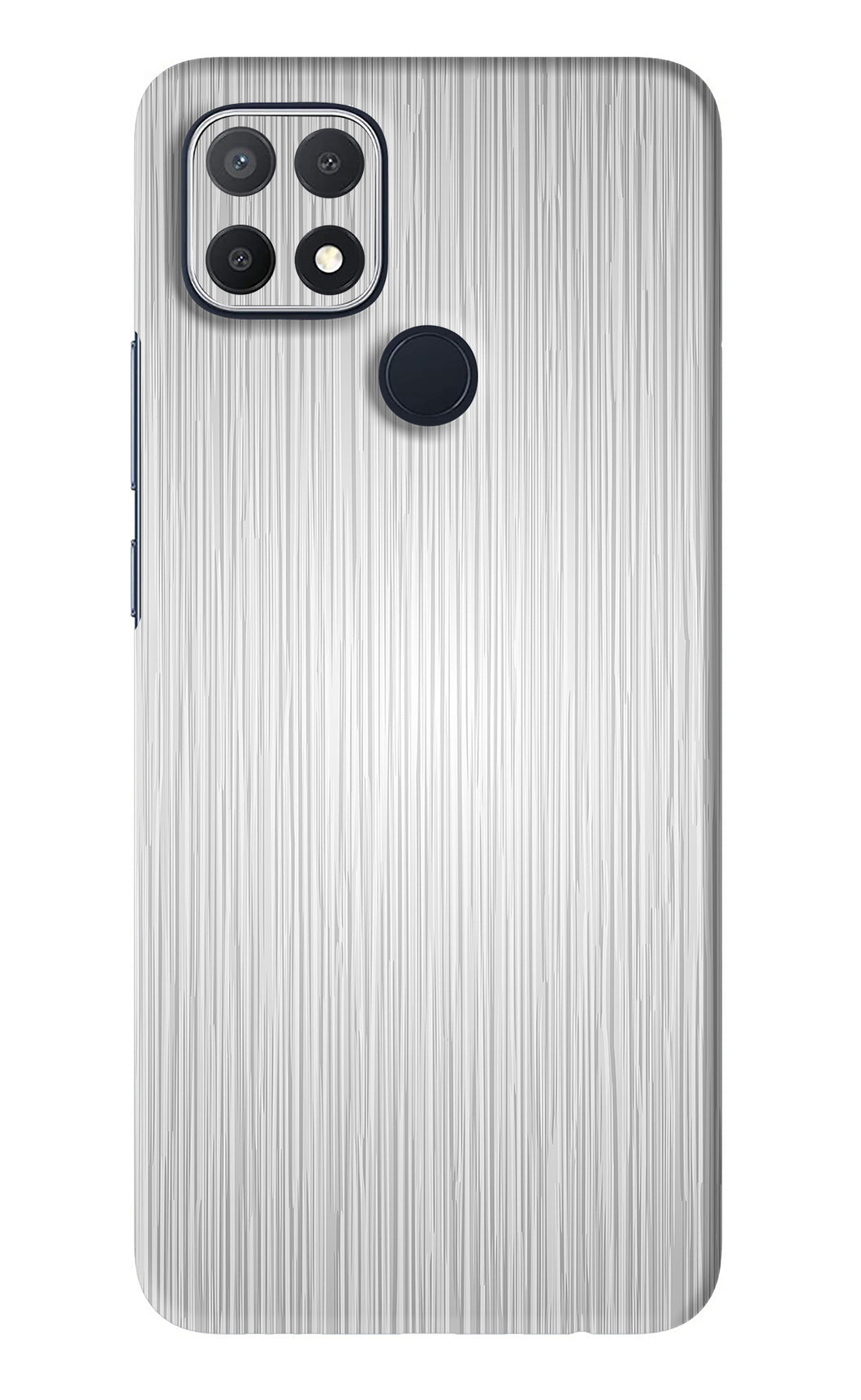 Wooden Grey Texture Oppo A15s Back Skin Wrap