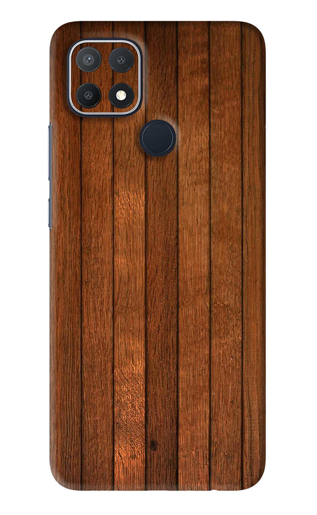 Wooden Artwork Bands Oppo A15s Back Skin Wrap
