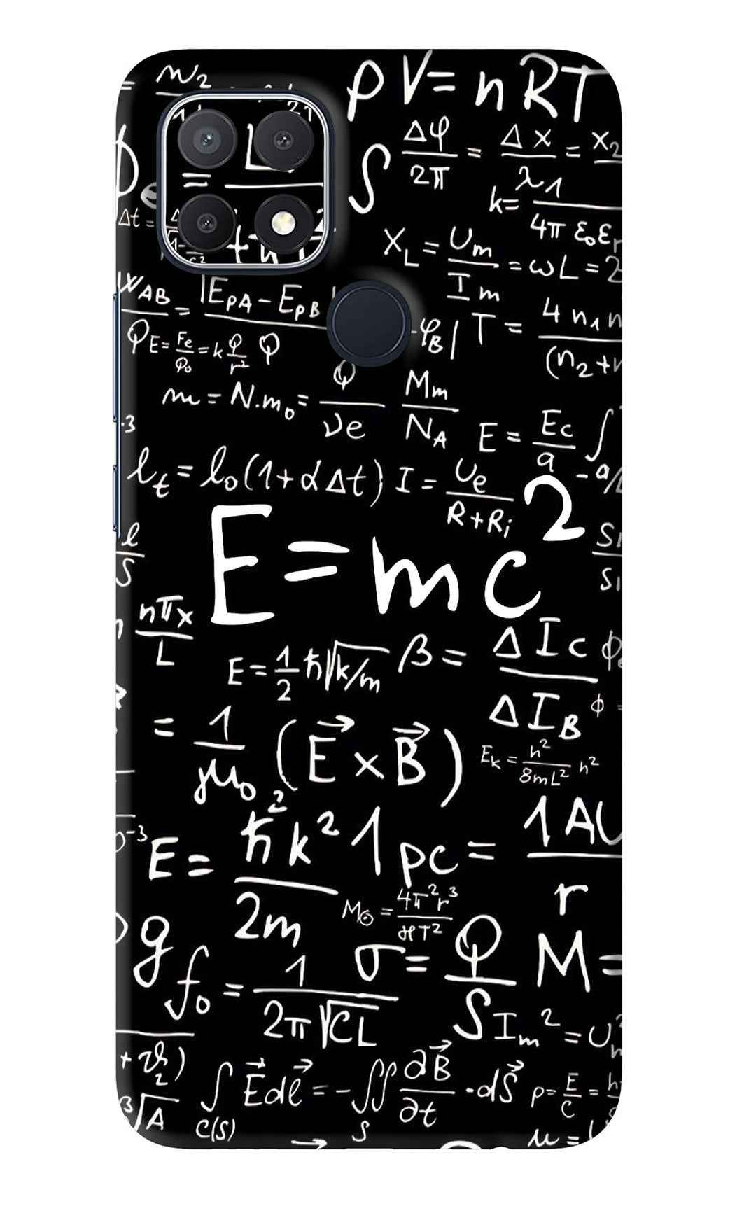 Physics Albert Einstein Formula Oppo A15s Back Skin Wrap
