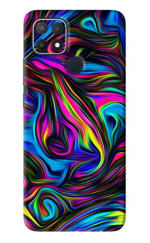 Abstract Art Oppo A15s Back Skin Wrap