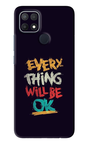 Everything Will Be Ok Oppo A15s Back Skin Wrap