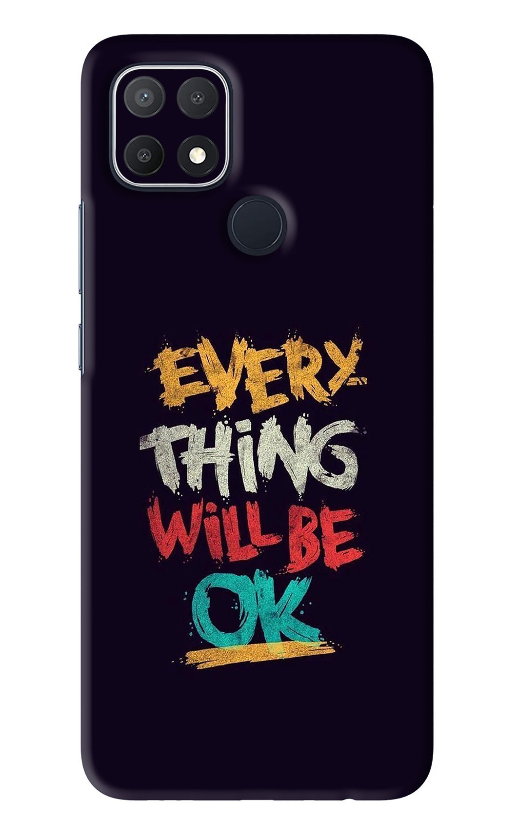 Everything Will Be Ok Oppo A15s Back Skin Wrap