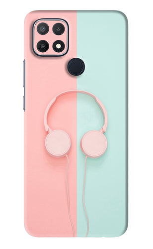 Music Lover Oppo A15s Back Skin Wrap