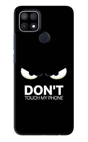 Don'T Touch My Phone Oppo A15s Back Skin Wrap